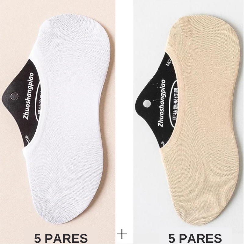 [10 Pares] Medias invisibles, antideslizantes y cómodas