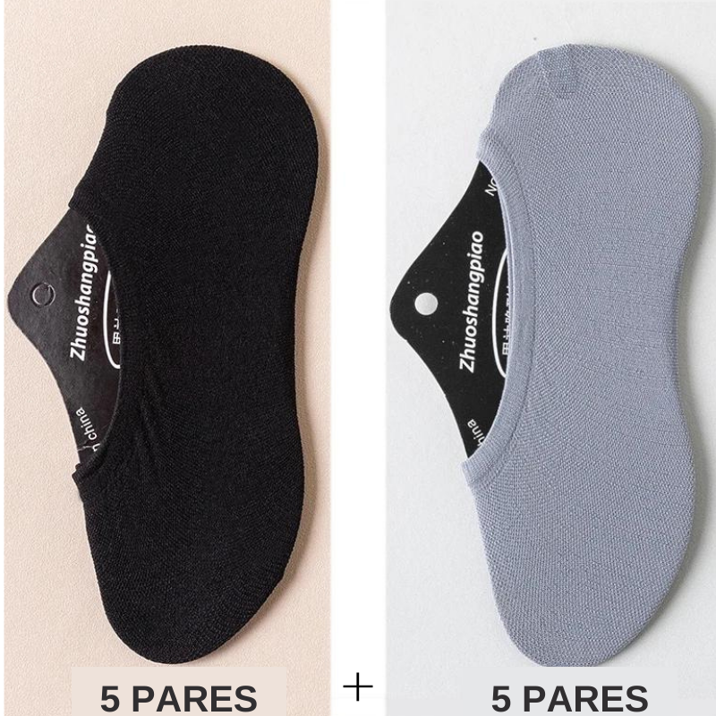 [10 Pares] Medias invisibles, antideslizantes y cómodas