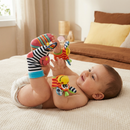 Kit Sensorial para Bebés (Muñeco + Calcetines Sonajero) – Estimula los Sentidos y la Coordinación