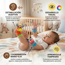 Kit Sensorial para Bebés (Muñeco + Calcetines Sonajero) – Estimula los Sentidos y la Coordinación