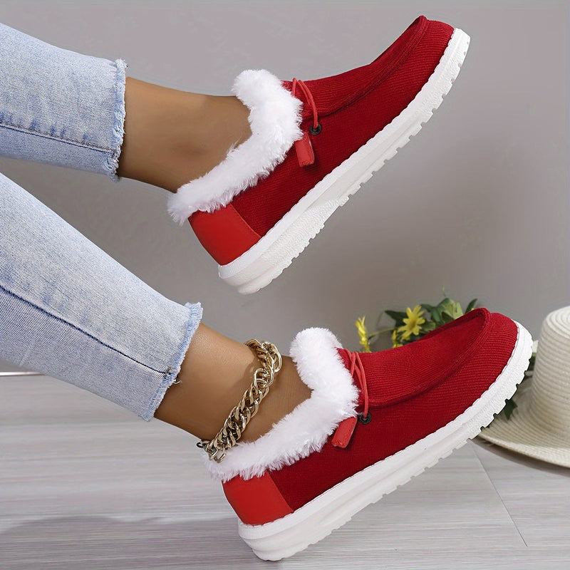 Zapatos de invierno con forro de felpa para mujer