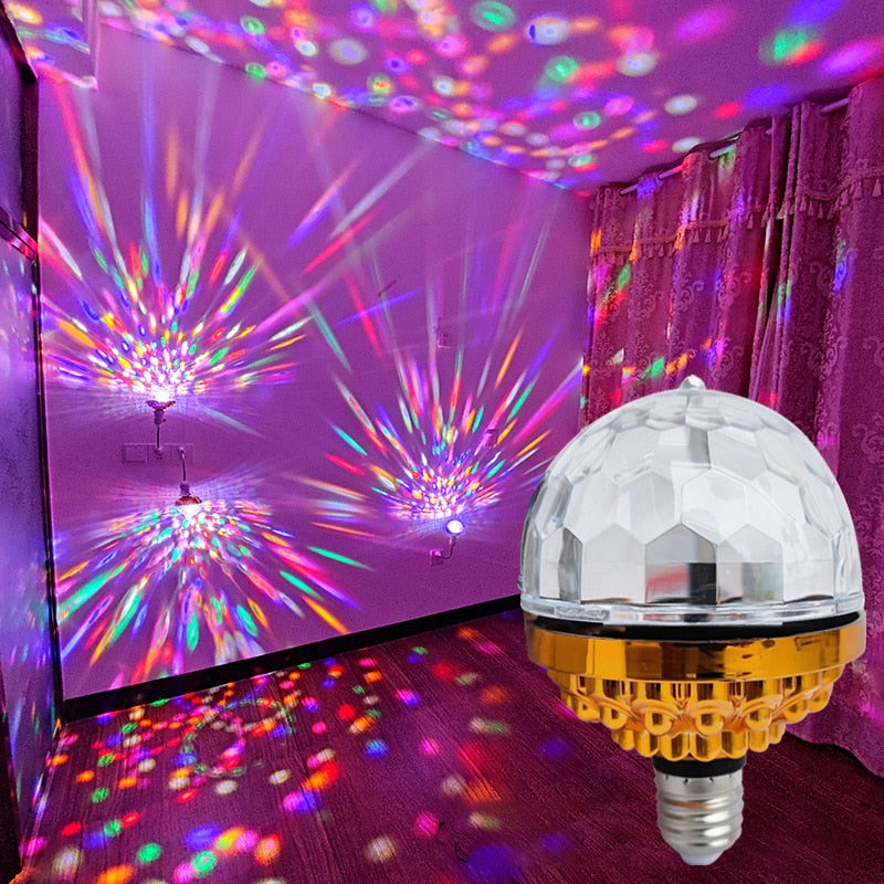 Lámpara de Disco Giratoria